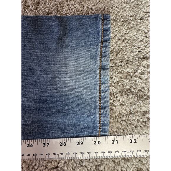 Wrangler Jeans Men38x32 (39x30.75)Blue Retro Slim Strt Distressed Cowboy Western - Picture 9 of 11